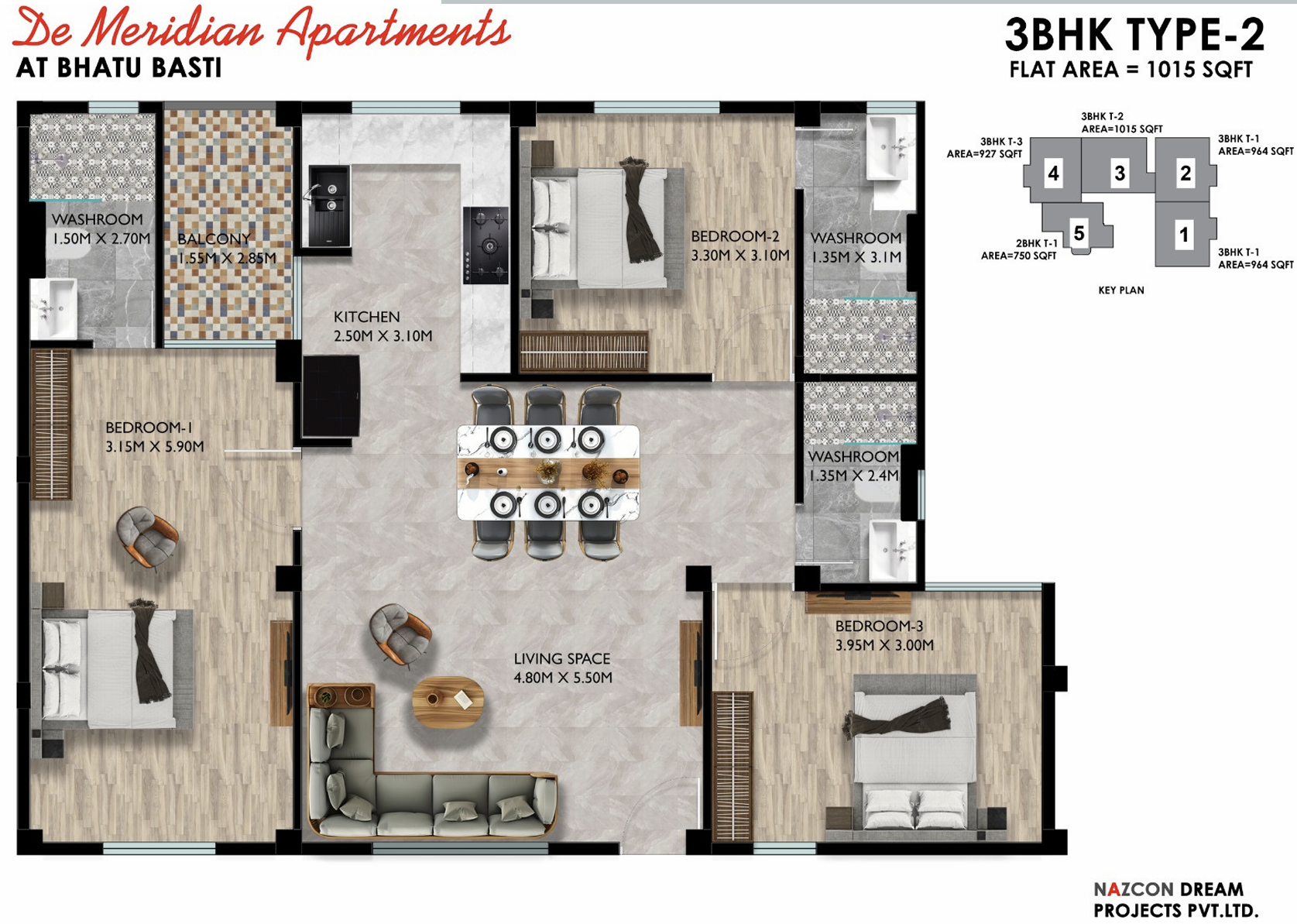 3BHK Type 2